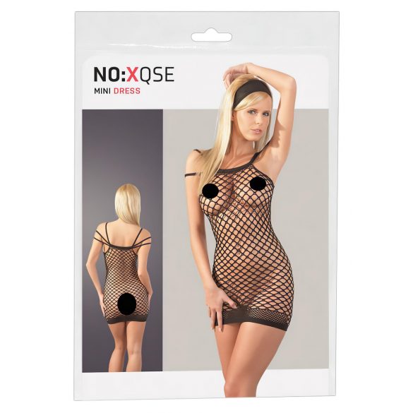 NO:XQSE - Sexy Fishnet Mini Dress - Black (S-L) 