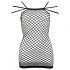 NO:XQSE - Sexy Fishnet Mini Dress - Black (S-L) 