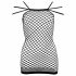 NO:XQSE - Sexy Fishnet Mini Dress - Black (S-L) 