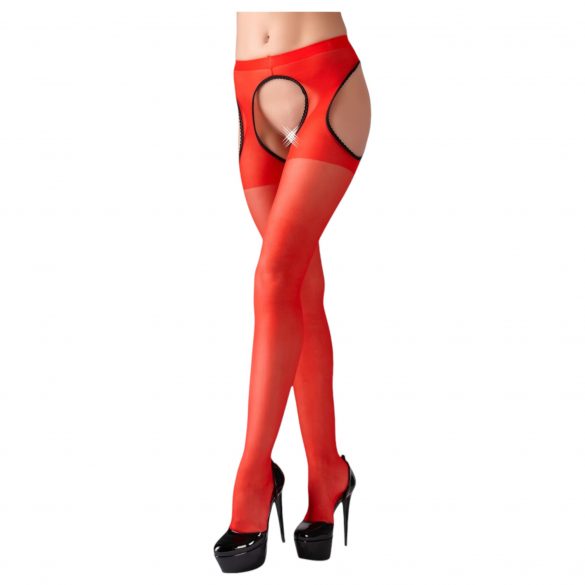 Cottelli - Red Sexy Stockings  - L/XL