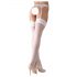 Cottelli - Lace Stockings (White) - 4/XL