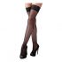 Cottelli - Lace Fishnet Thigh-Highs (Black)  - L