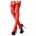 Cottelli - Red Lace Stockings - 3/M-L