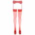 Cottelli - Lace Stockings (Red)  - 3/M-L