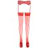 Cottelli - Lace Stockings (Red)  - 4/L