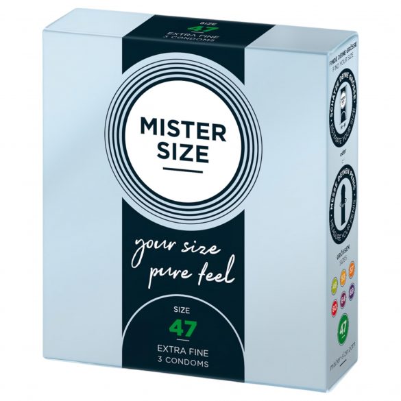 Mister Size Thin Condom - 47mm (3 Pack) 