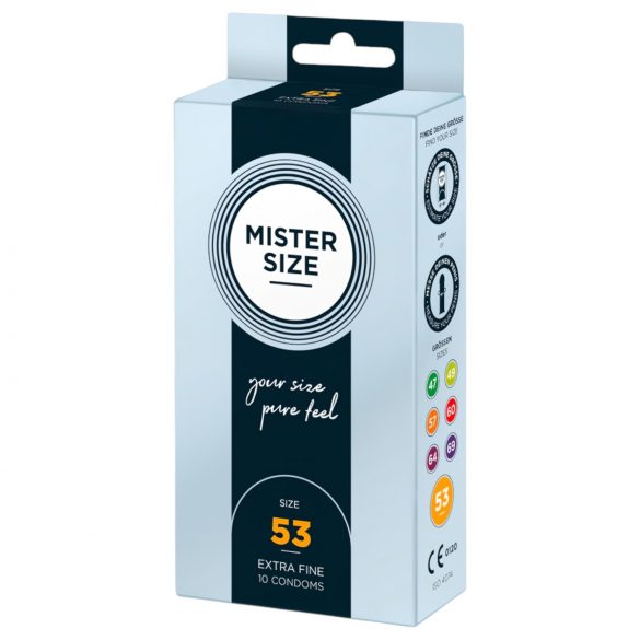 Mister Size Slim Condom - 53mm (10 Pack) 