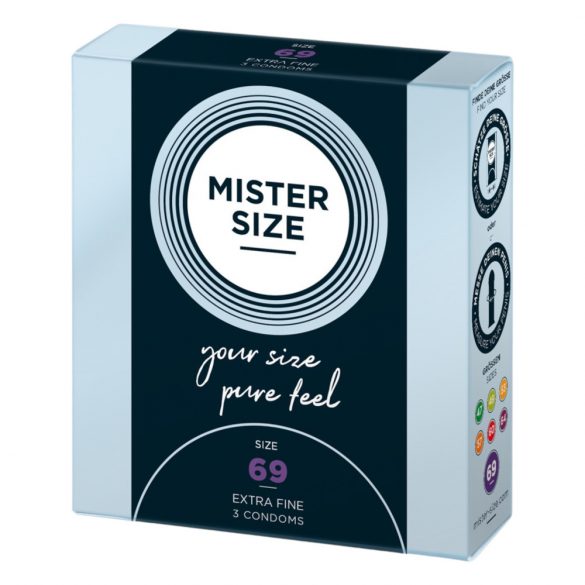 Mister Size Slim Condoms - 69mm (3 pack) 