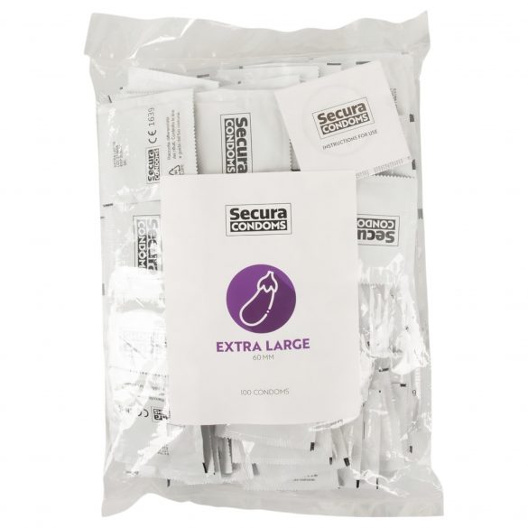 Secura Eggplant - Extra Large Condoms - 60mm (100 Pack) 