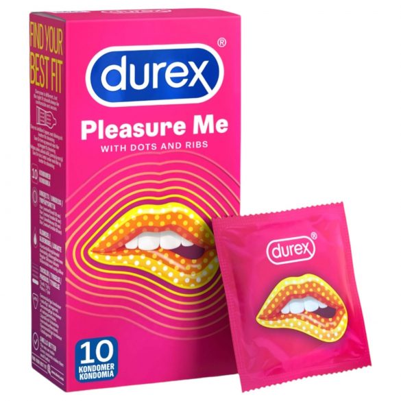 Durex Pleasure Me - ribbed and dotted condoms (10 pcs)