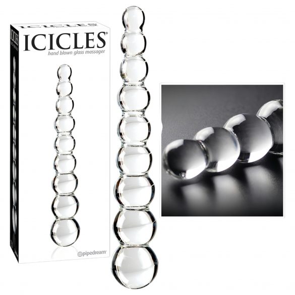 Iciles No. 2 - Glass Dildo (Clear) 