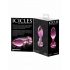 Icicles No. 48 - Floral Glass Anal Plug (Pink) 