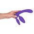 Triple Strapless Strap-On Dildo (Purple) 