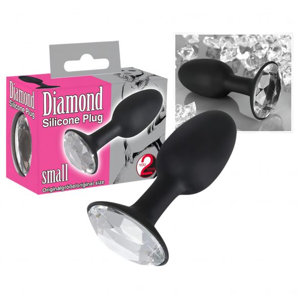 You2Toys - Diamond Silicone Butt Plug (Small) 