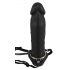 You2Toys - Inflatable Strap-On - Hollow Silicone Dildo (Black) 