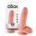 King Cock Ribbed Dildo 7" (18 cm) - Natural 