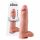 King Cock 12 Inch Large Dildo - Natural 