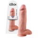 King Cock 12 Inch Large Dildo - Natural 