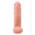 King Cock 12 Inch Large Dildo - Natural 