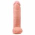 King Cock 12 Inch Large Dildo - Natural 