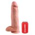 King Cock 12 Inch Large Dildo - Natural 