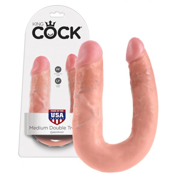 King Cock Double Dildo (Medium) - Natural