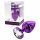 DIOGOL Anni - White Gem Anal Plug - Purple (2.5cm)