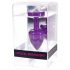 DIOGOL Anni - White Gem Purple Anal Plug (2.5cm)