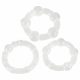 You2Toys - Be Hard! Penis Ring Set - Transparent (3pcs) 