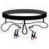 Bad Kitty - Crotchless Clamps with Panties - Purple-Black (S-L) 