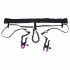 Bad Kitty - Crotchless Clamps with Panties - Purple-Black (S-L) 