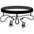 Bad Kitty - Crotchless Clamps with Panties - Purple-Black (S-L) 