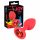 Colorful JOY - Silicone Anal Plug - Small (Red)