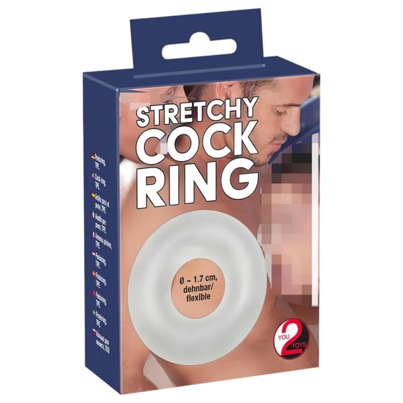 You2Toys - Silicone Cock Ring (Transparent) 