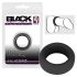 Black Velvet - Thick-Walled Cock Ring (2.6cm) - Black 