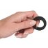 Black Velvet - Thick-Walled Cock Ring (2.6cm) - Black 