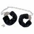 You2Toys - Plush Handcuffs with Long Chain - Black 