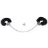 You2Toys - Plush Handcuffs with Long Chain - Black 