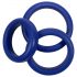 You2Toys - Thick-Walled Silicone Ring Trio (Blue) 