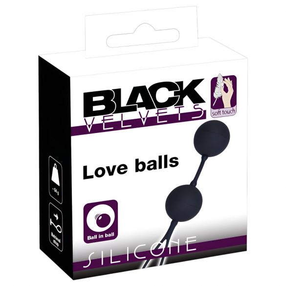 Black Velvet Kegel Balls Duo 