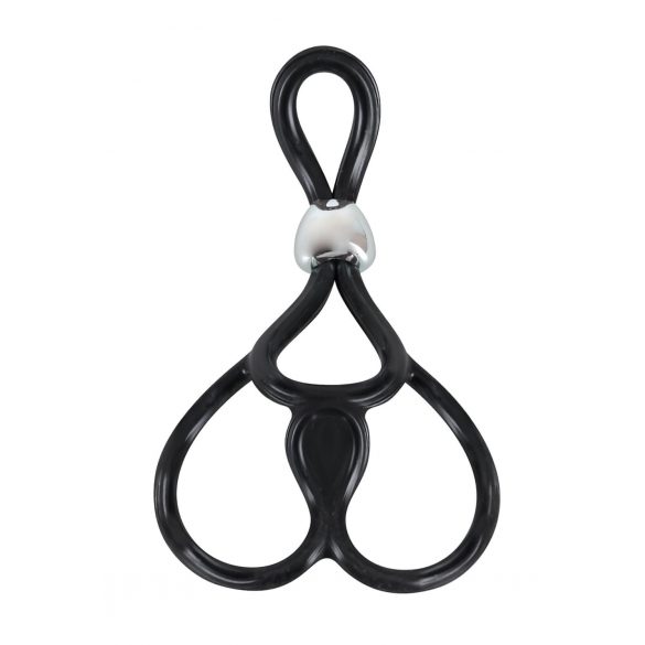 You2Toys - Triple, Adjustable Cock and Ball Ring (Black) 