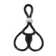 You2Toys - Triple, Adjustable Cock and Ball Ring (Black) 