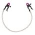 Bad Kitty - Nipple Clamps with Chain (Purple-Black) 