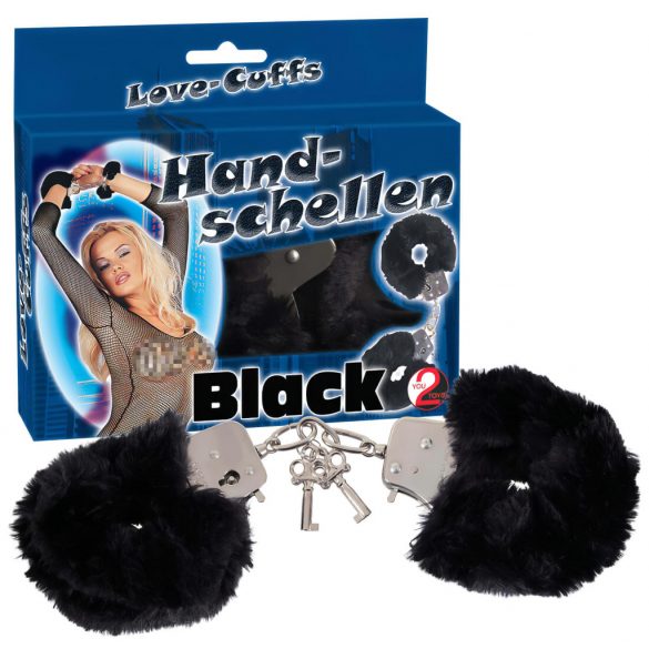 You2Toys - Plush Handcuffs - Black 