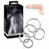 Bad Kitty - Metal Cock Ring Set (5-piece) 