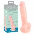 Silicone Dildo (18cm) - Natural 