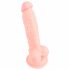 Silicone Dildo (18cm) - Natural 