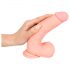 Medical Straight Silicone Dildo (20cm) - Natural 