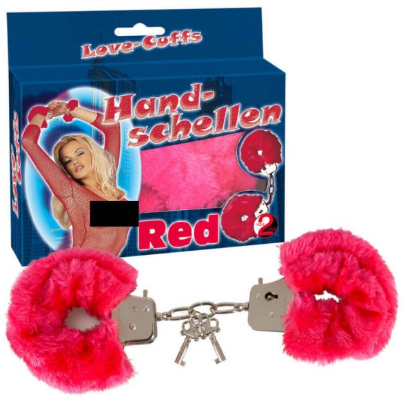 You2Toys - Plush Handcuffs - Red 