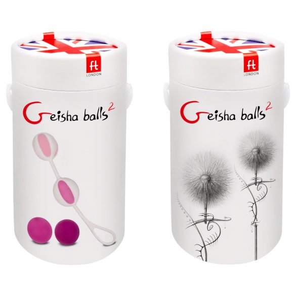 Geisha Balls 2 - Adjustable Kegel Ball Set (Pink-White) 